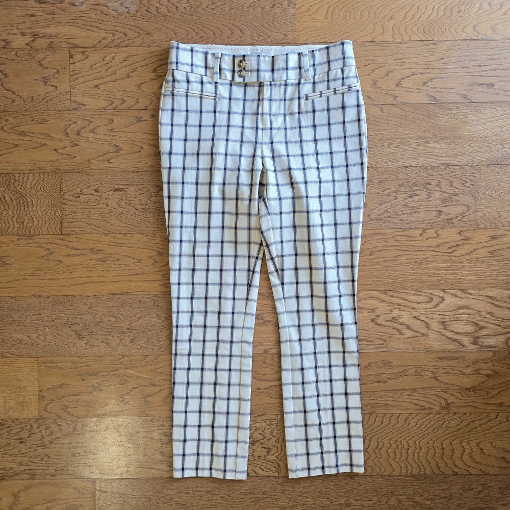 Anthropologie The Essential Slim Pants Plaid Size 2